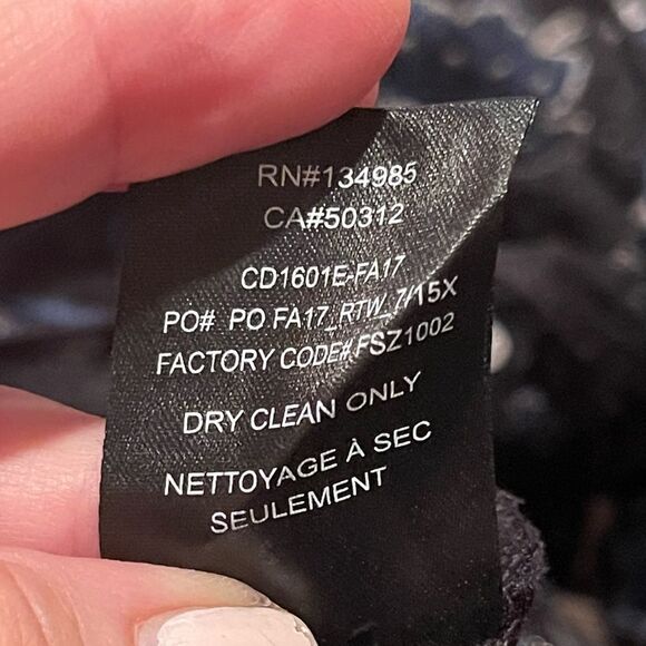 For Love & Lemons Black Embroidered Sequin BOTANIC Micro Mini Fit Flare Dress S - Picture 11 of 16